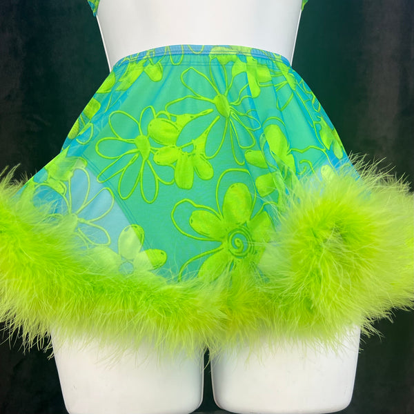 Acid Daisy Fluff Skirt